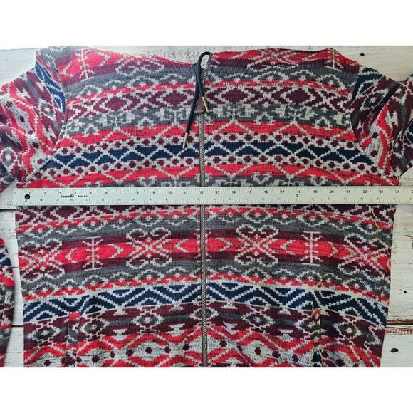 Sherpa Brand Bhutan Full Zip Hoodie Fleece Sweater Rathee Blue Multi Size XL - Picture 5 of 6